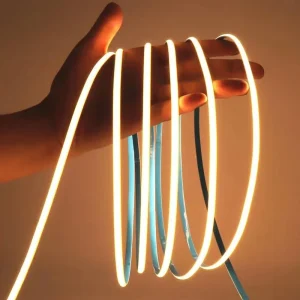 High Brightness 5mm 400leds M Ra90 COB LED Strip Dotless Cuttable 5V 12V 24V Flexible COB LED Strip Lights