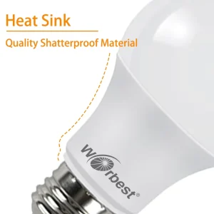 High Brightness E26 Base A19 LED Bulb AC 120V CRI80 90 3000K Warm White Energy Saving Chandelier With UL