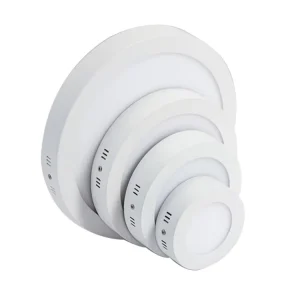 High Brightness Indoor Store Hotel Home Square Round Aluminum 6w 12w 18w 24w 30w Surface Mounted LED Panel Light