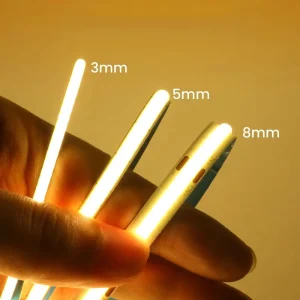 High COLOR RENDERING Ra90 IP65 Copper LED Strip Household 12V Super Bright 8mm Ceiling Linear COB Technology FCC Certified