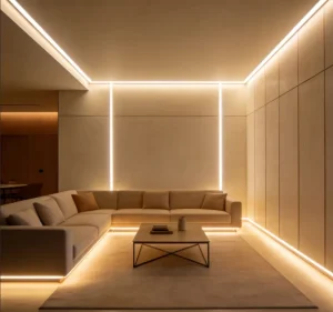 High Density 480 LEDs Seamless COB LED Strip Light 24V 10W CRI90 for Retail Jewelry Showcase and Museum Exhibit Lighting