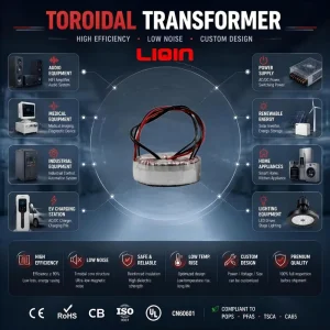 High Efficiency LED Lighting Toroidal Transformer 220V380V Input 24V36V Step Down Landscape Lamp Driver Magnetic Design