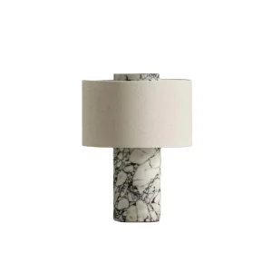 High End Luxury for Bulgari Marble Travertine Desk Lamp Creative Art Bedroom Light with High Appearance for Living Room Table