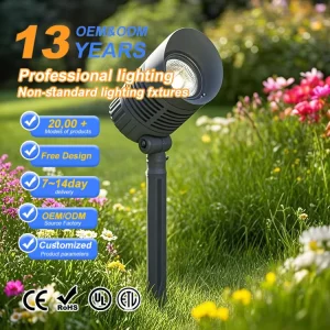 High Lumen RGB DMX512 12W LED Garden Spike Light Aluminum IP65 Remote Control Dimmable Landscape Pathway Decorative Lighting