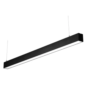 High Luminous Linear LED Lighting Fixture with Opal Diffuser for Exhibition Office Supermarket Stadium