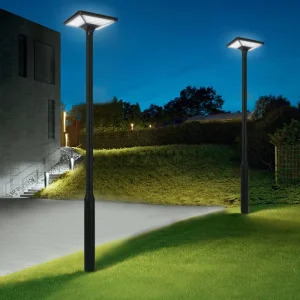High-Pole Smart Sensor LED Solar Street Light, IP65 Waterproof, 6000K Daylight