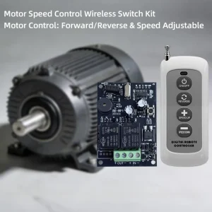 High Power 433MHz Remote Control and Remote Control Switches for Motor Forward Reverse and Speed Control with DC12 24V Voltage