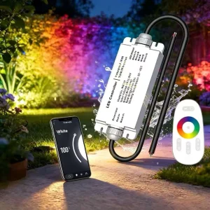 High Power Waterproof IP68 WIFI APP Remote Controller 12V 24V DC LED Dimmer LED Strip Controller RGB RGBW Controllers