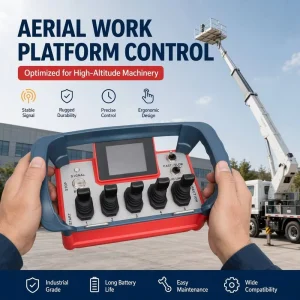 High Precision Wireless Remote Control For Boom Lift Cherry Picker Aerial Platform Hydraulic 500m IP67 12V 24V Switch
