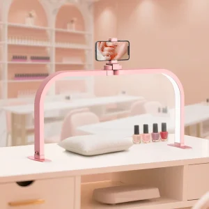 High Quality 24w High Brightness Portable Nail Art LED Desk Lamp Touch Control U Shape Gold Brow for Salon and Home Use