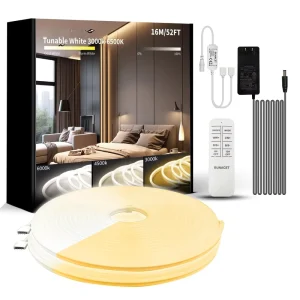 High Quality 52ft Dimmable LED Neon Light Strip Kit with Waterproof USB Connectivity and Voice Control