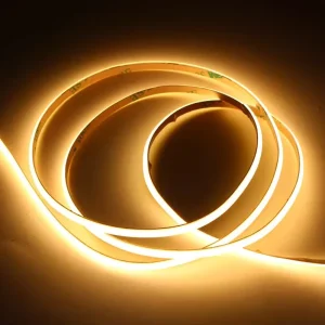 High Quality Amber Cri 90 5v 12v 24v 4mm Cob Led Strip Flexible Dimmable Cob Led Strip Light