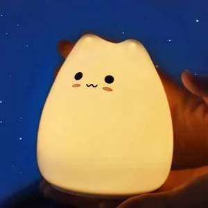 High Quality Battery Operated Mini LED Silicone Night Light for Kids and Babies