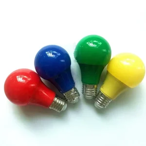 High Quality Factory Price Lighting Blue Green Red Pink Yellow Color Bulb 3w 5w Colorful Led Bulb