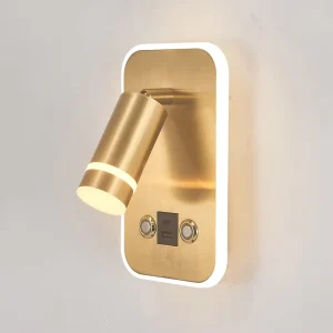High Quality Luxury Touch Control Luxury LED Wall Lamp Modern Decorative Bedside Reading Light for Hotels & Home Bedroom