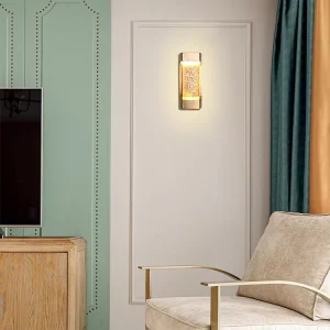 High Quality Modern Indoor LED Luxury Glass Wall Lamp for Home Decor Corridor & Bedroom Use