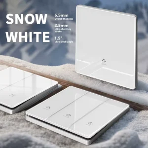 High Quality New Design Modern Style Glass Acrylic Household Appliances Wall Switches and Sockets