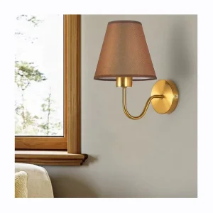 High Quality Practical Iron Living Room Background Sconce Three Color Non Dimmable Bedroom Bedside Wall Light Lamp
