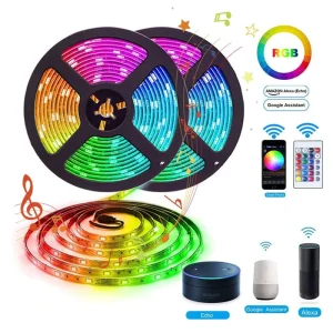 High Quality Price 12V 5 Meters 60pcs m 5050 SMD Smart RGB LED Strip Light with WiFi Control PCB