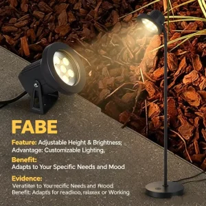 High Quality Solar IP65 LED Garden Spotlight Outdoor Waterproof Landscape Lamp for Lawn and Exterior Wall