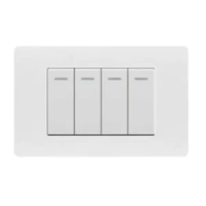 High Quality Wall Switch 4 Gang 1 Way Switch Light Control Home Use Modern Style Electrical Switch