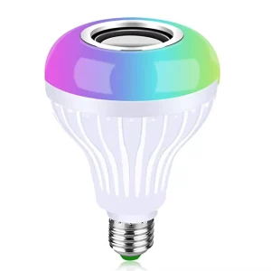 High Quality Wireless Smart LED Music Bulb 5000K Daylight 2 Year Warranty Party Decorative AC Remote Control E26 E27 Base