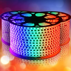 High Voltage 220V 110V SMD 5050 Decorative Lamp Waterproof IP67 RGB Full Color Led Smart Strip Lights