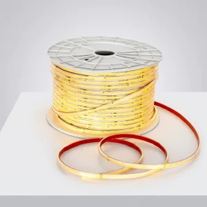 High Voltage 220V 8mm FCOB LED Strip 289 LEDs/m 6000K Copper Flexible LED Bar Tape Ribbon Linear Lighting 5m
