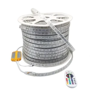 High Voltage 5050 SMD RGB LED Strip Light 120 LEDs 220V 10M 20M 30M 40M 50M Flexible LED Ribbon