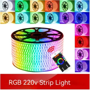 High-Voltage Dimmable Flexible Waterproof 5050 WiFi LED Strip Light with Remote Control