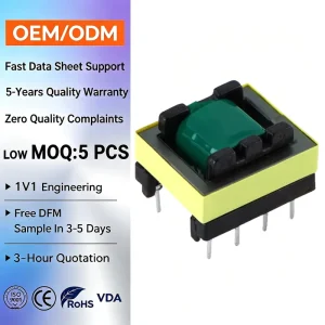 High-Voltage Ferrite-Core EF EE EI EFD Series 10A 12V-220V 50-200kHz Single-Phase Transformer CE RoHS