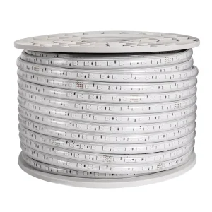 High Voltage LED Strip Light Warm White IP65 Waterproof CRI80 SMD Integrated Flexible Dimmable Indoor/Outdoor