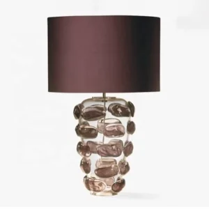 High end Luxury Murano Glass Table Lights Purple Red Night Light Desk Lamps LED Table Lamp