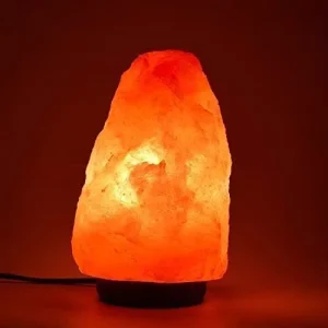 Himalayan Glow Natural Salt Lamp Crystal Salt Lamp Night Light Brightness Control Dimmer Switch Wooden Base & Salt Lamps Bulb