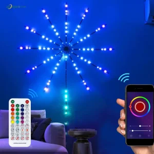Holiday Firework LED Strip Light RGB Music Control App Smart Firework Strip Light USB 5V