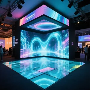 Holographic Immersive LED Exhibition Hall Display, IP67 Waterproof, Customizable Sizes