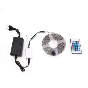 Home 5m DC12V RGB Copper LED Strip Light with USB Connectivity for TV Backlight and Room Party Decoration