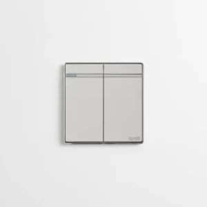 Home Decoration Electrical Wall Switch Big Plate 2 Gang 2 Way Switch