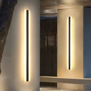 Home Hotel Decorative Aluminum IP65 Indoor Modern Linear Long Strip Wall Light Applique Murale Lamparas De Pared Led Wall Lamp