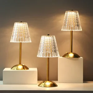 Home New Iron USB Table Lamp Rechargeable Remote Controlled Black Modern Dimmable LED Lighting for Hotel Bar