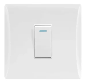 Home Use 1 Gang 1 Way 2 Way Wall PC White Modern Wall Switch