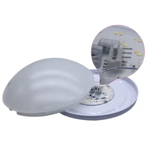 Home and Hotel 3 CCT LED Ceiling Light Triac Dimmable AC120V 11/12 Inch Round ETL cETL