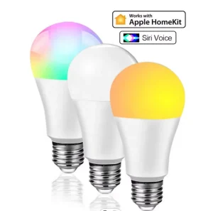 HomeKit Dimmable 9W E27 RGBCW Siri Voice Remote Smart WiFi Bulb