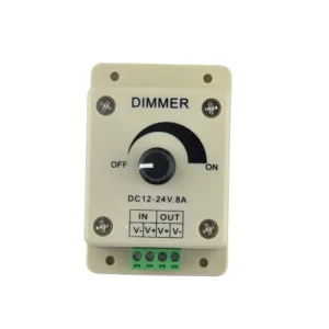 Hot Selling DC12 24v Knob Single Color Stepless Adjustable Brightness Led Strip Light Dimmer Remote Control System