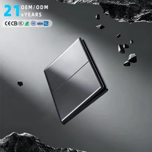 Hot Selling New Design Home Hotel Modern Design Well South US Standard Grey Color 1Gang 3Way Electric Wall Light Switch Socket