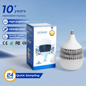 Hot Selling Product Home Indoor Office PC Aluminum E27 E40 36W 50W 80W 100W 150W 200W Smart Led Bulb