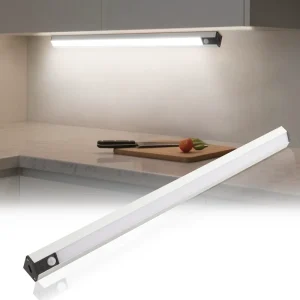 Hot Selling in Stock Rechargeable Ultra Bright Motion Sensor Under Cabinet Light with 3 Color Magnetic Lighting Office Dimmable