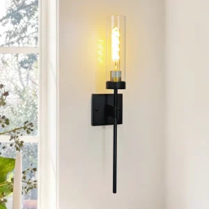 Hotel Decoration Vintage Wall Lamp Villa Glass Wall Sconce Cabinet Light Bedside Lighting