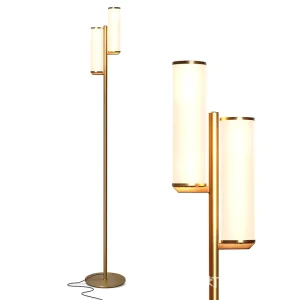 Hotel Floor Lamp Light Luxury Iron LED Corner Lamp for Living Room Bedroom Bedside Study Hotel Use Decorative Cross border