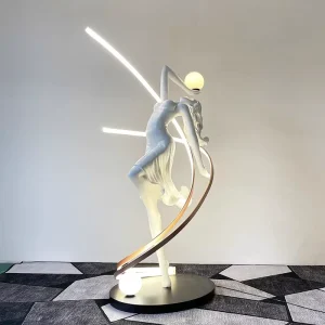 Hotel Luxury Creative Dance Goddess Corner Standing Light Modern Minimalist Designer Art Decoration LED Floor Lamp